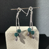 Silver Double Dangle Amazonite  Earrings