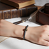 Child's Silver Leather Cord Bracelet with lLion Accent