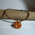 Handmade Fair Trade Kazuri Pendant on Leopard Suede Necklace