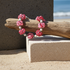 Rose Floral Artisan Bead  Bracelet