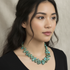 Handmade Turquoise Teardrop Necklace Chunky