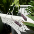 Frosted Amethyst Gemstone Earrings