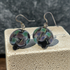 Black & Green Handmade Artisan Bead  Earrings