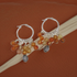 Carnelian Hoop Earrings
