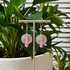 Rose Pink Sea Glass Drop Earrings