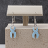 Light Blue Awareness Ribbon Earrings