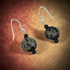 Earrings Handmade Black Ruku Artisan  & Onyx  Beads