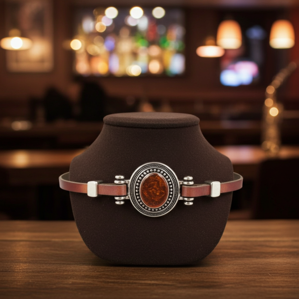 Boho Multi-colored Leather Choker Necklace Minimalist Style