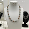 Amazonite and Pearl Beaded Necklace