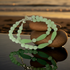 Green Sea Glass Double Strand Bracelet