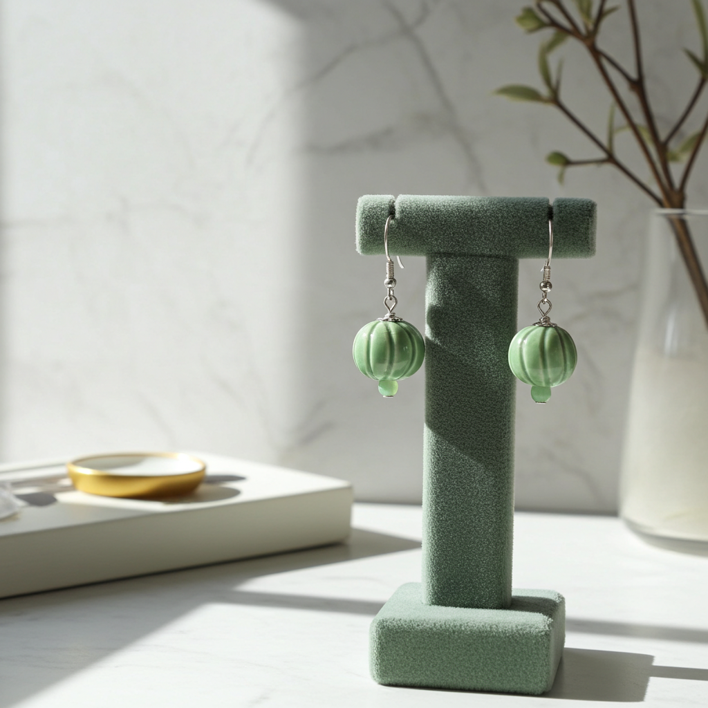 Green Claycult Cambodia Fair Trade Earrings