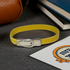 Man's Yellow Leather Bracelet