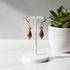 Sea Urchins  & Gold Bead  Earrings