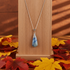 Blue Quartz Gemstone Pendant Necklace