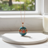 Turquoise Floral Artisan Bead Pendant Necklace