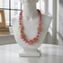 Handmade Kazuri Bead Necklace in Pink Fair Trade Bead