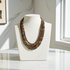 Multi-strand Jasper Gemstone Necklace