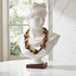Black & Gold Kazuri Handmade Bead Necklace