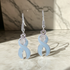 Light Blue Awareness Ribbon Earrings