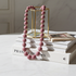 Pink Beaded Necklace Kazuri Big Bold