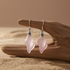 Pink Sea Glass Drop Earrings in a Beach Motif