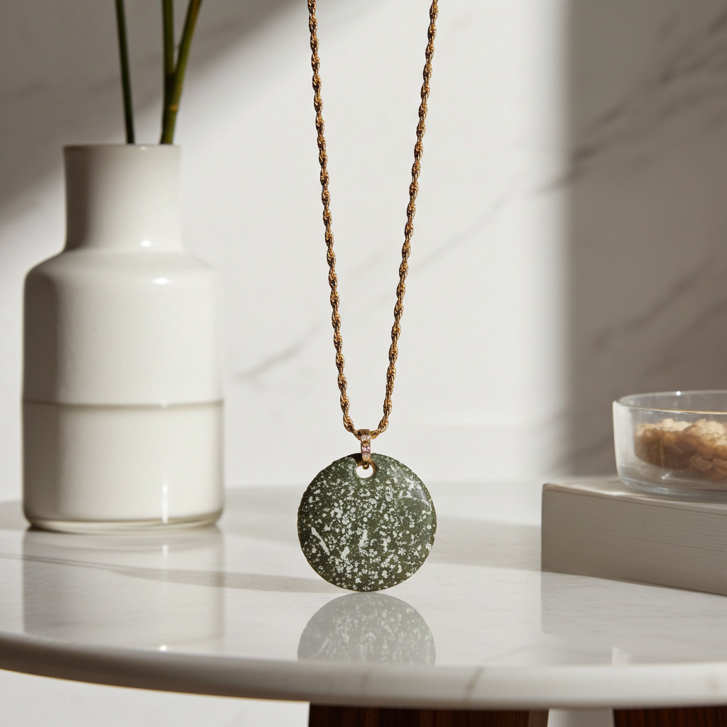 Bold Round Brown Fair Trade Pendant Necklace