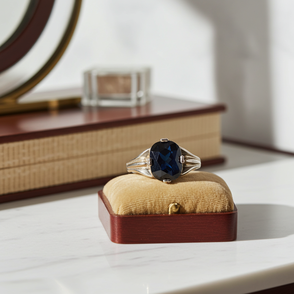 India Iolite Ring Size 7