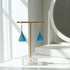 Mexican Turquoise and Gold Earrings