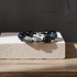 Black  Agate and Black Onyx Beaded Bracelet
