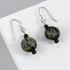 Earrings Handmade Black Ruku Artisan  & Onyx  Beads