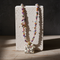Pink & Cream Handmade Artisan Bead Necklace