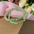 Green Sea Glass Double Strand Bracelet