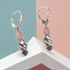 Peruvian Pink Opal & Silver Earrings