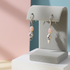 Peruvian Pink Opal & Silver Earrings