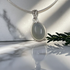 Blue Chalcedony  Cabochon Pendant Necklace