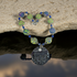 Blue & Green Handmade Artisan Beaded Pendant Nekclace