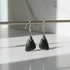 Black Gemstone Chalcopyrite Drop Earrings