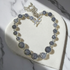 Grey and Black Fair Trade Necklace Samunnat Bindu Beads