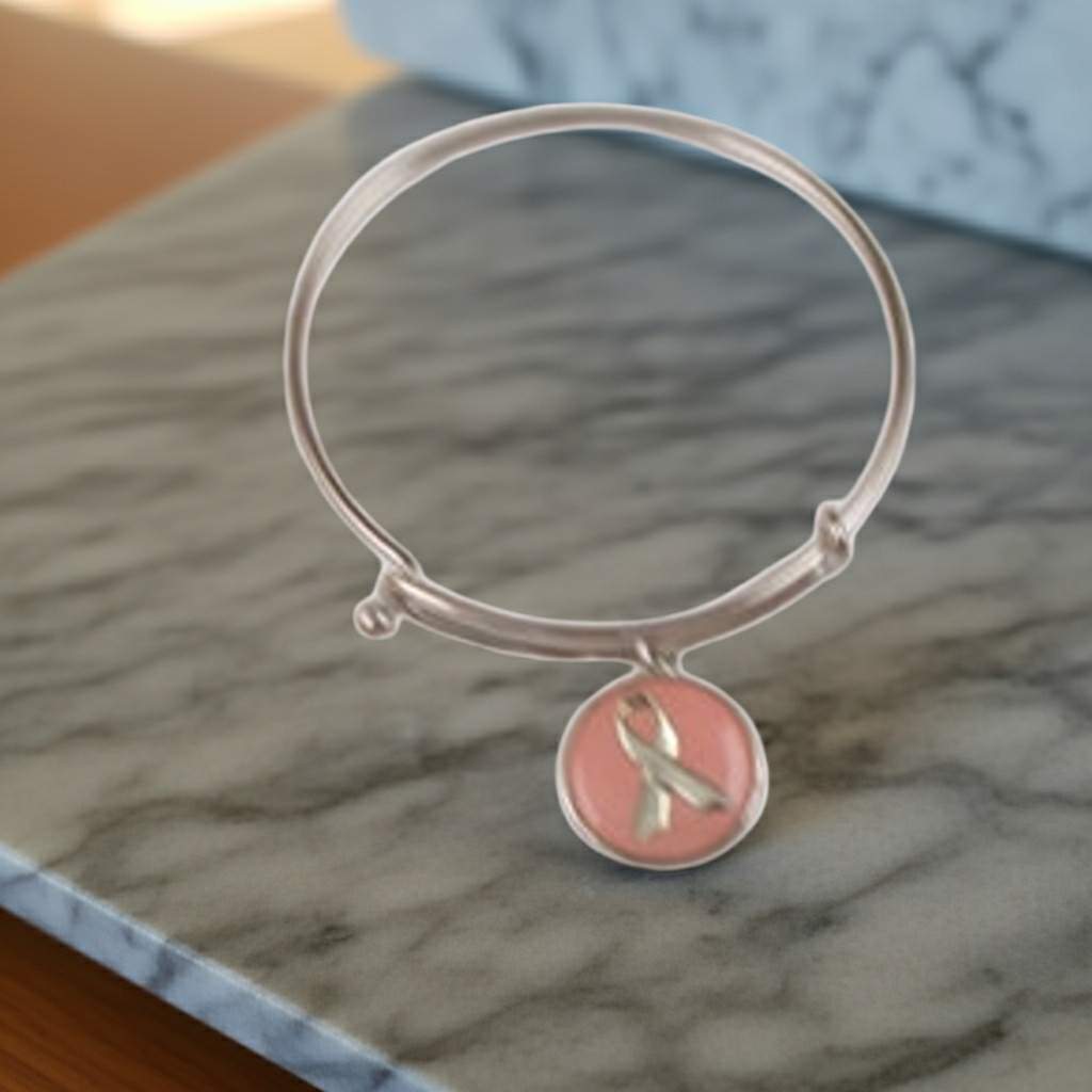 Pink Awareness Charm Bracelet
