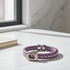 Man's Grape Leather Cord Bracelet
