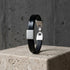 Men's Navy Flat Leather Bracelet