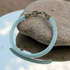 Aqua Leather Cord Bracelet