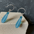 Turquoise Sea Glass Earrings