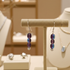 Lilac Beads Sterling Silver Earrings