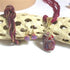 Maroon Designer Handmade Pendant Necklace Earrings & Bracelet - VP's Jewelry