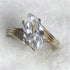 White topaz fashion ring for a woman