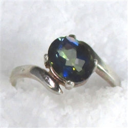 Buy Woman's right hand rainbow topaz ring