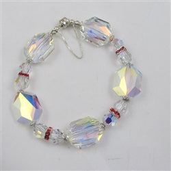 Red and Crystal Classic Bracelet - VP's Jewelry