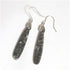 Gemstone drop earrings in turritella  fossil  gemstone