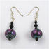 Handmade Purple & Black Artisan Earrings - VP's Jewelry